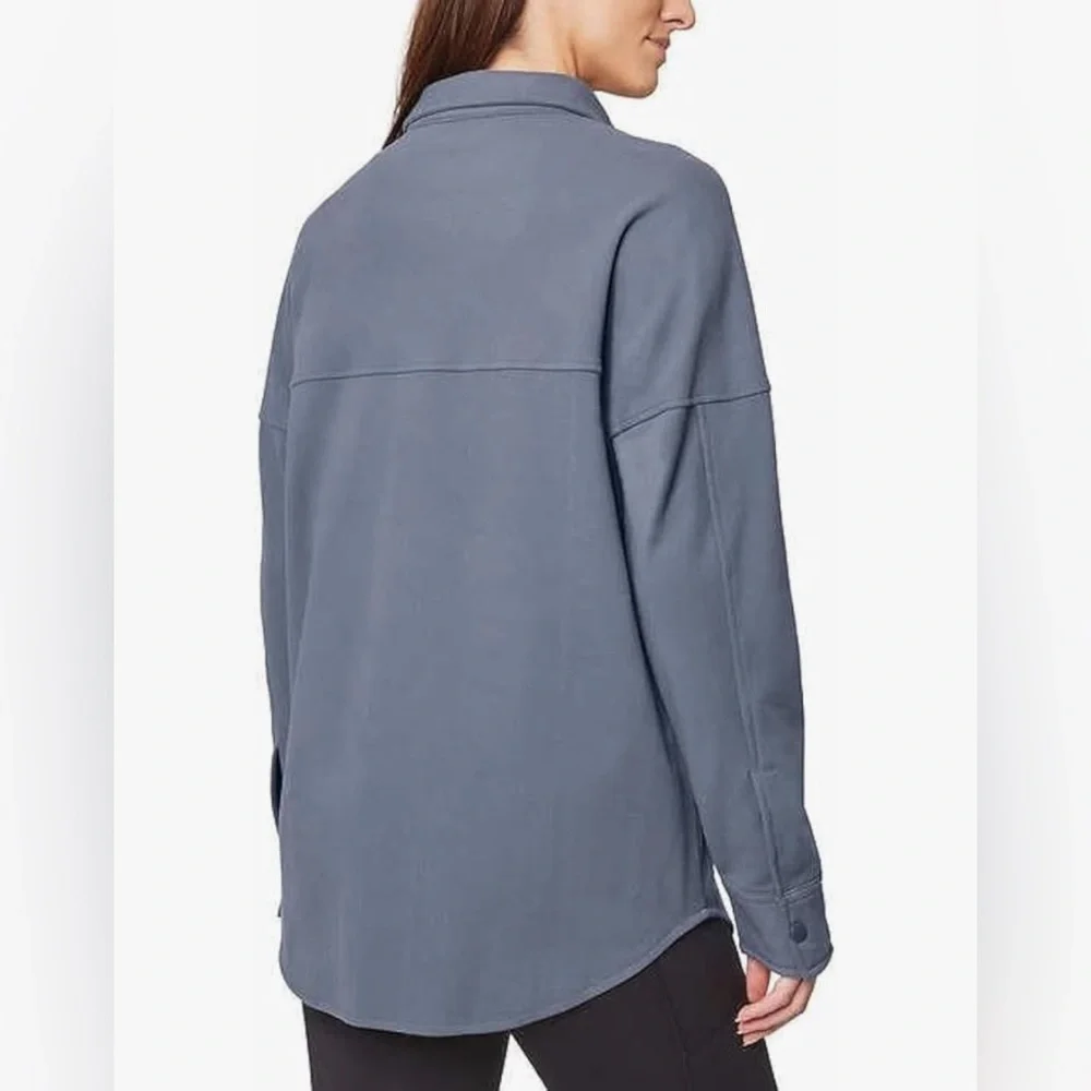 Mondetta Ladies' Cozy Warm Fleece Button Up Shirt. - Picture 2 of 5